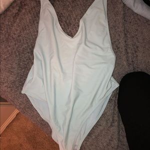 NORDSTROM one piece baby blue bathing suit